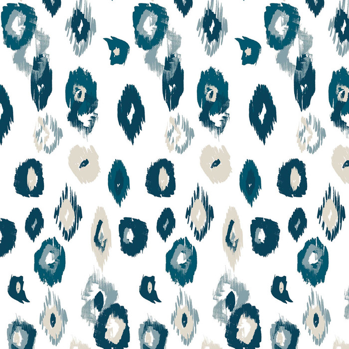 Animal Ikat - Serpentine / White