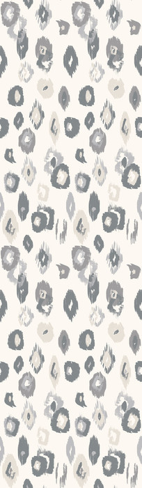 Animal Ikat - Stone / White