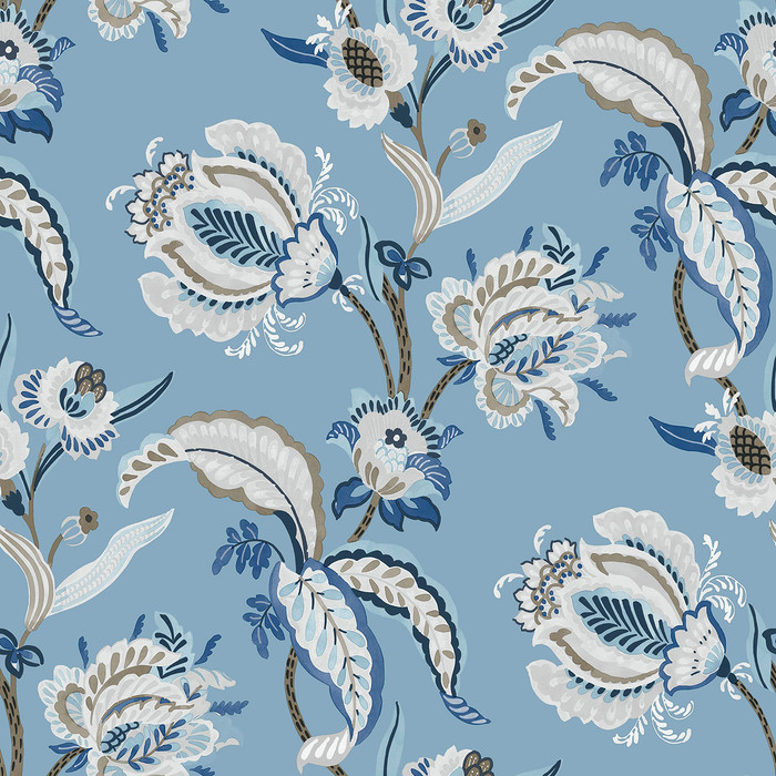 Abstract Floral - Blue