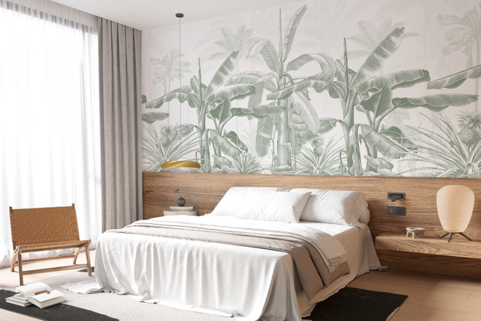 Mural - Botany Trees Green (Per Sqm)