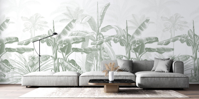 Mural - Botany Trees Green (Per Sqm)