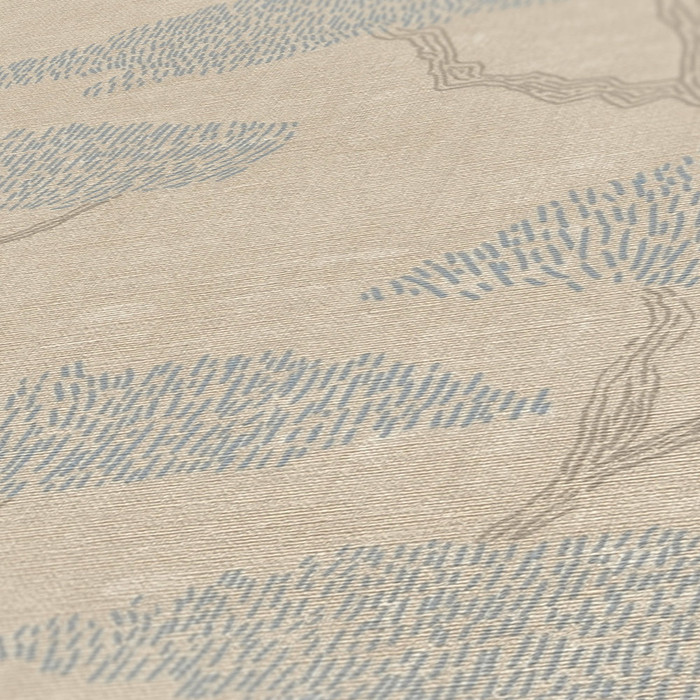 Chinoiserie Tree - Beige / Blue