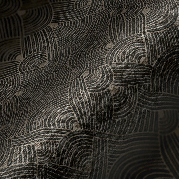 Geo Swirl - Black / Brown