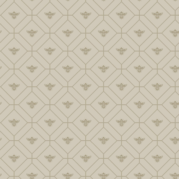 Honeycomb Bee - Taupe Shiny