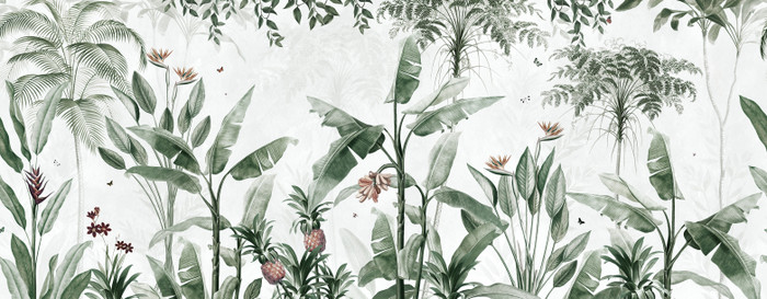 Mural - Jungle Emerald (Per Sqm)