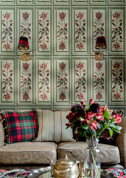 Tyrolean Panel - Green / Multi