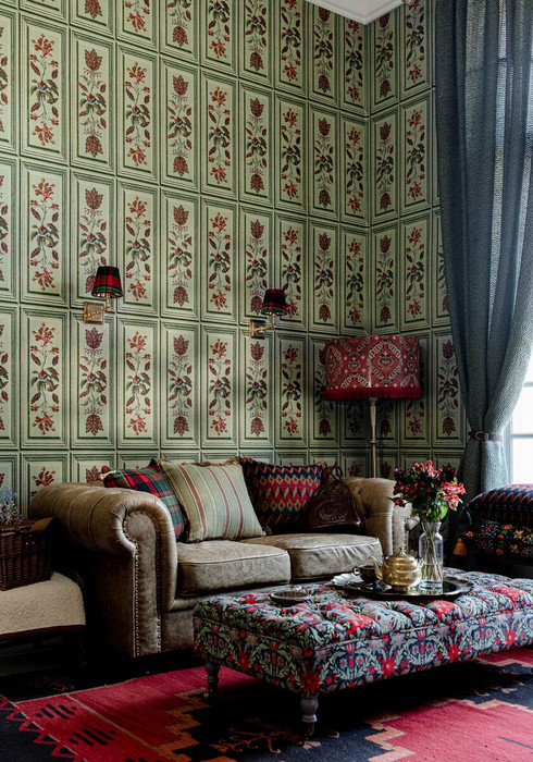 Tyrolean Panel - Green / Multi