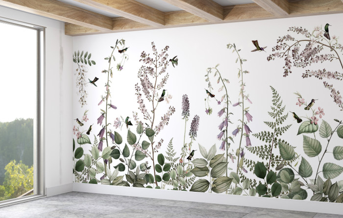 Mural - Hummingbird Hedge (Per Sqm)