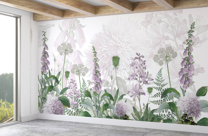 Mural - Foxglove Flowers (Per Sqm)