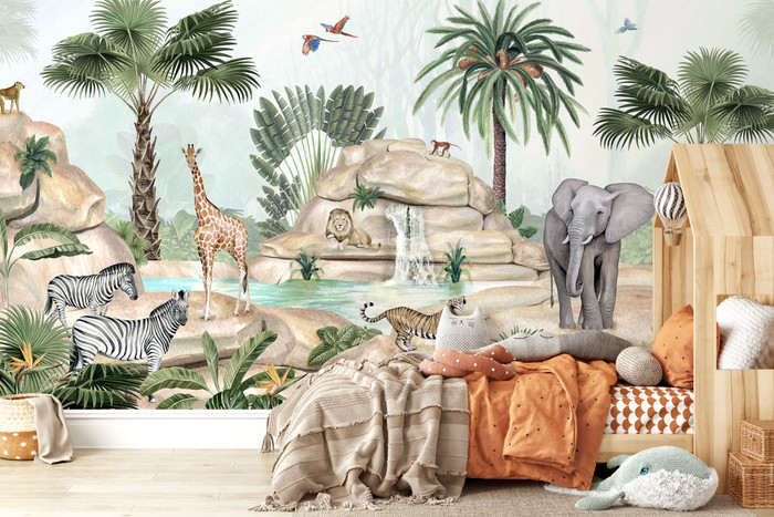 Mural - Jolly Jungle (Per Sqm)