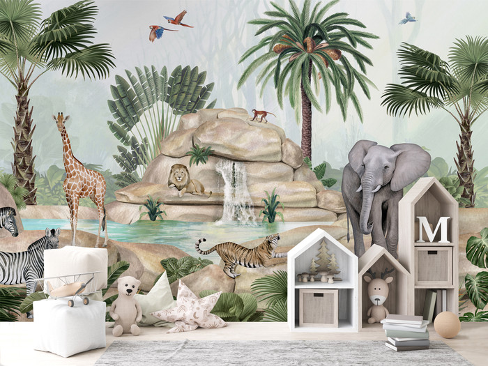 Mural - Jolly Jungle (Per Sqm)