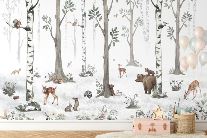 Mural - White Forest (Per Sqm)