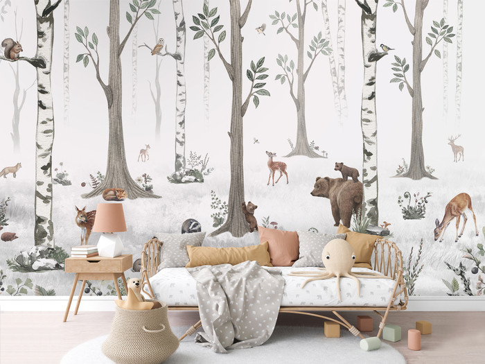 Mural - White Forest (Per Sqm)