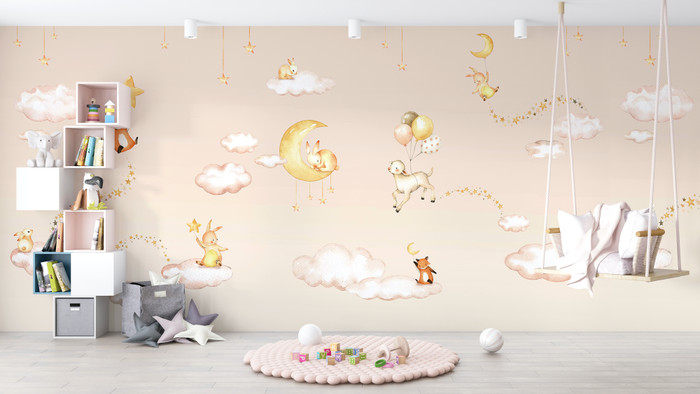 Mural - Sweet Dreams Pink (Per Sqm)