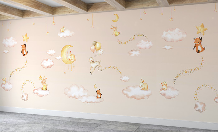 Mural - Sweet Dreams Pink (Per Sqm)