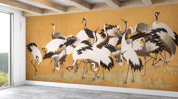 Mural - Crane Birds (Per Sqm)