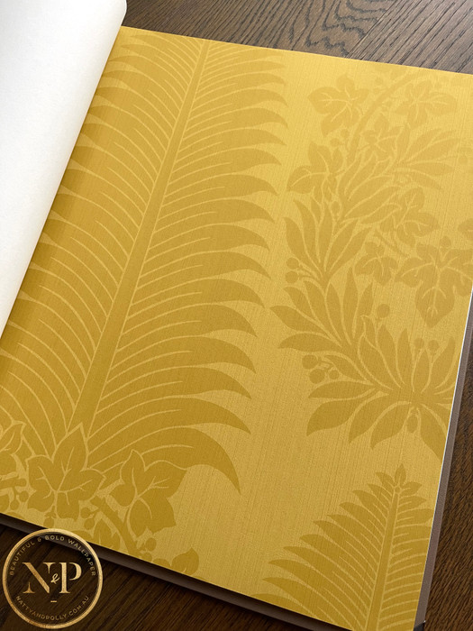 Marsdens Palm Damask - Yellow