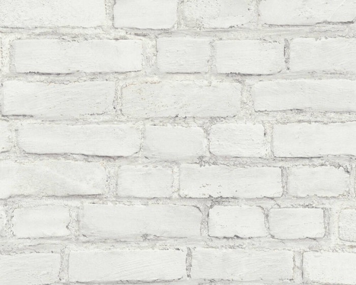 North Brick - Grey / White (1 Roll Avail.)