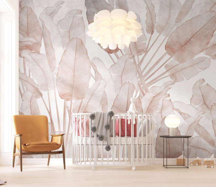 Mural - Hotel Palms Pink (Per Sqm)