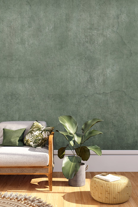 Mural - Concrete Moss Green (Per Sqm)