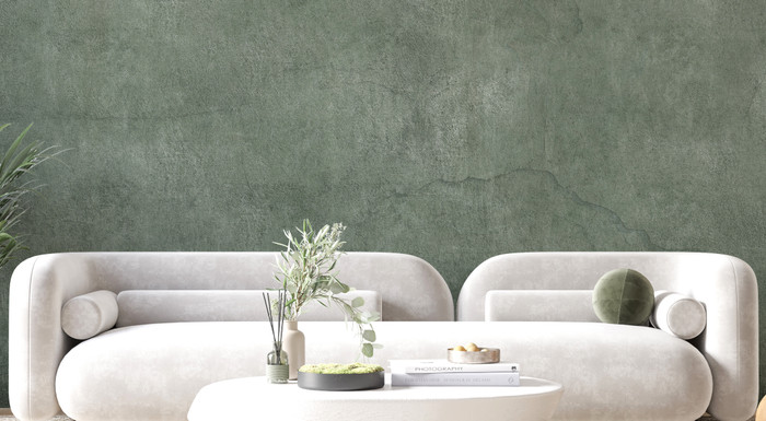 Mural - Concrete Moss Green (Per Sqm)