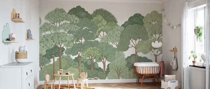 Mural - Canopy Spring Green (Per Sqm)