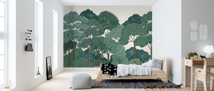 Mural - Canopy Emerald Green (Per Sqm)