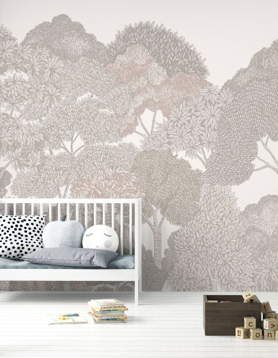 Mural - Canopy Blush (Per Sqm)