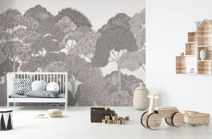 Mural - Canopy Grey (Per Sqm)