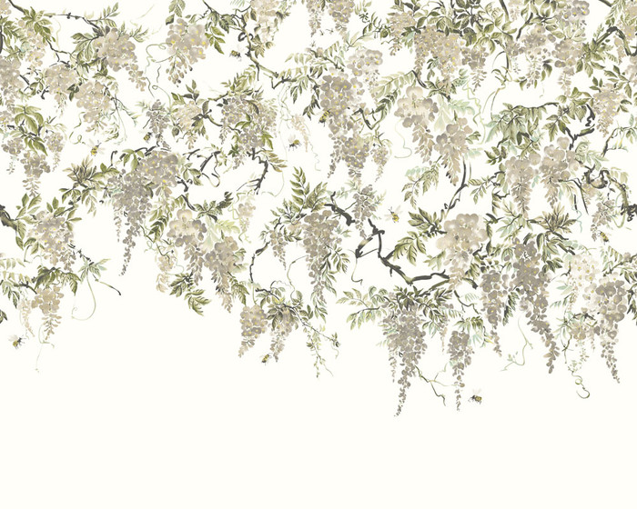 Mural - Trailing Wisteria Linen (3m x 2.4m)