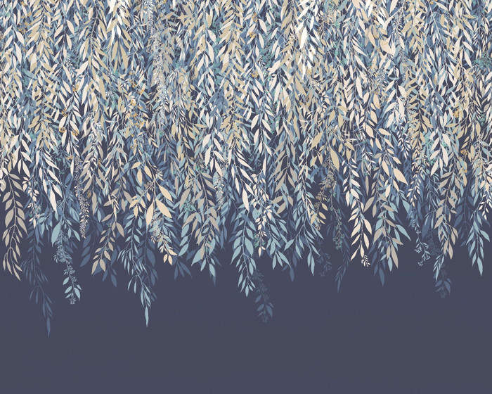 Mural - Cascading Willow Midnight (3.5m x 2.8m)