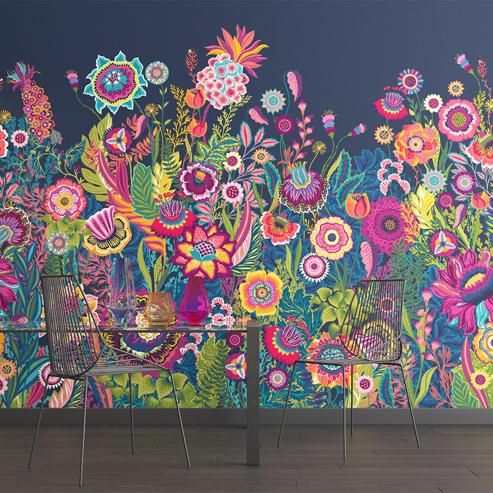 Mural - Bloom Indigo (3.5m x 2.8m)