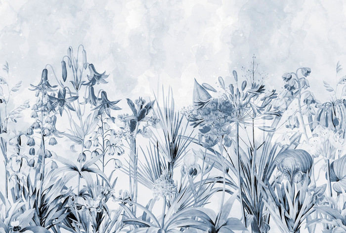 Mural - Blue Fields (Per Sqm)