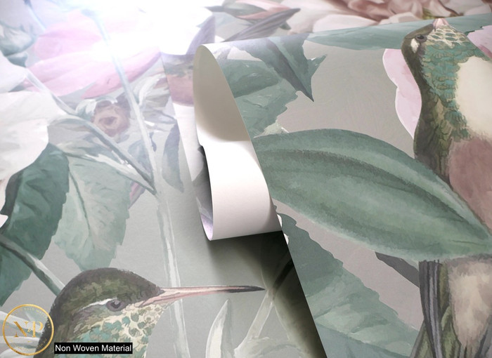 Mural - Rose Garden Birds (Per Sqm)