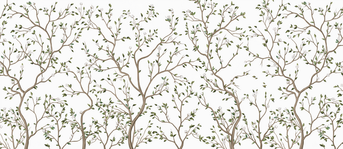 Mural - Cotton Trees White (Per Sqm)