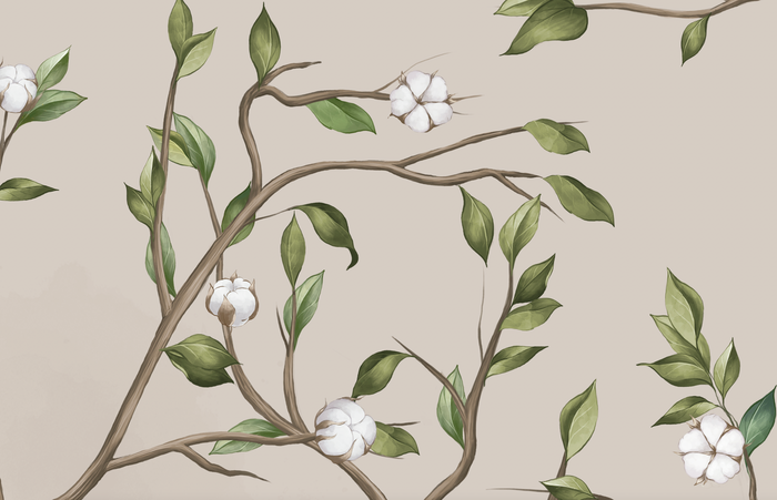 Mural - Cotton Trees Nude (Per Sqm)