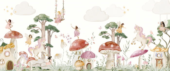 Mural - Garden Fairies (Per Sqm)