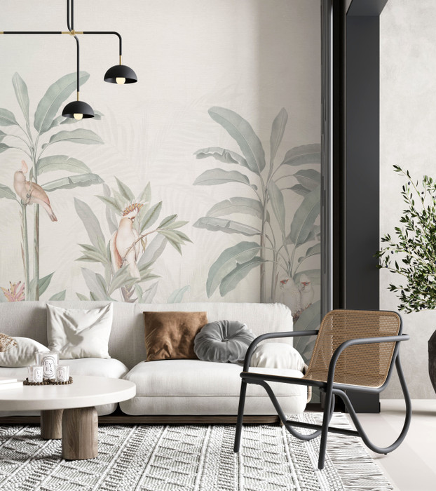 Mural - Tropical Jungle Pastel (Per Sqm)