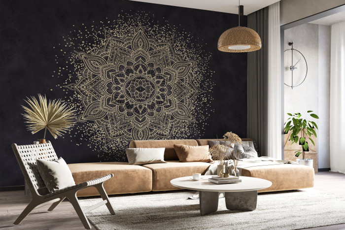 Mural - Golden Mandala (Per Sqm)