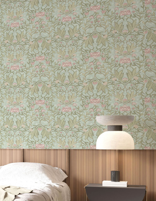 Mural - Amira Soft Teal (Per Sqm)