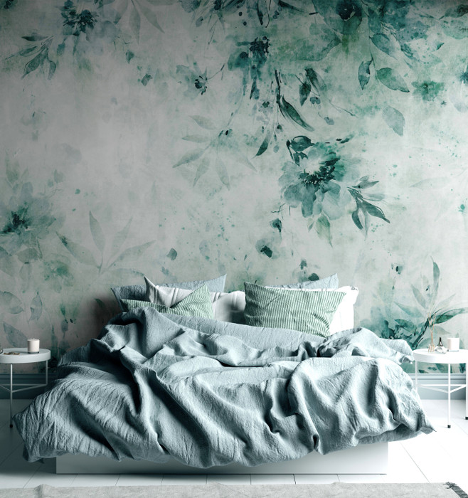 Mural - Spring Mist Teal (Per Sqm)