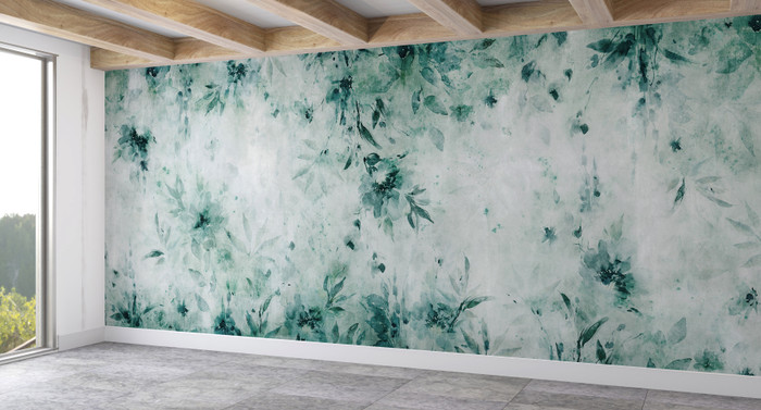 Mural - Spring Mist Teal (Per Sqm)