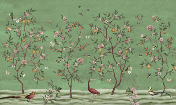 Mural - Lemon Tree Green (Per Sqm)