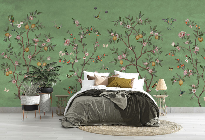 Mural - Lemon Tree Green (Per Sqm)