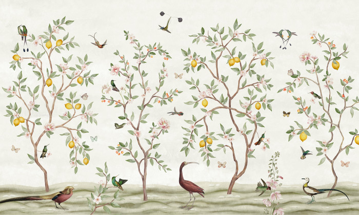 Mural - Lemon Tree Off White (Per Sqm)