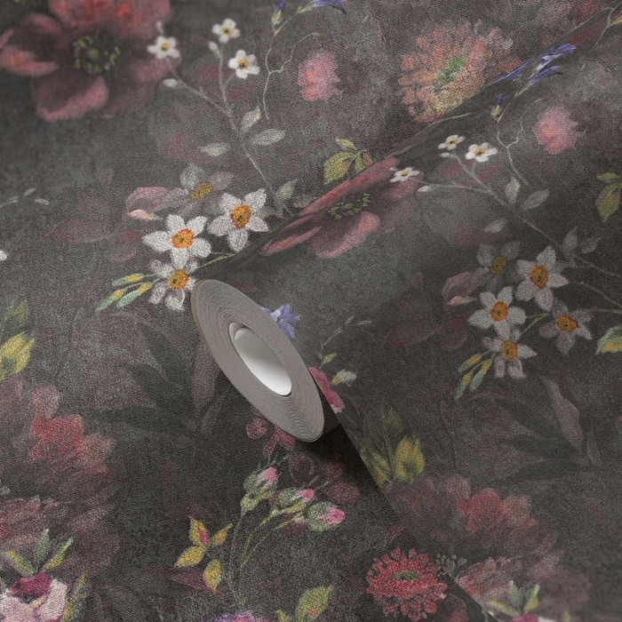 English Garden - Black / Multicolour