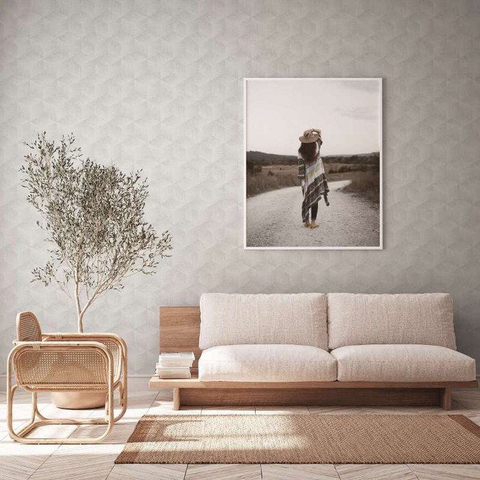 3D Wall - White / Grey