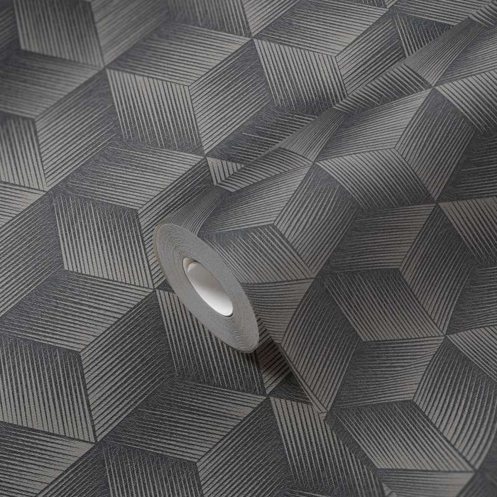 3D Wall - Black / Grey