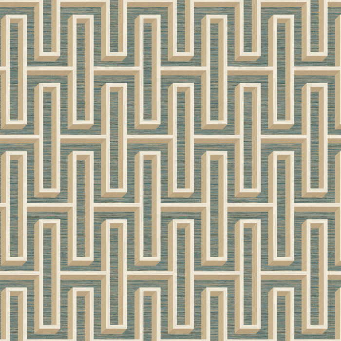 Grasscloth Maze - Grey