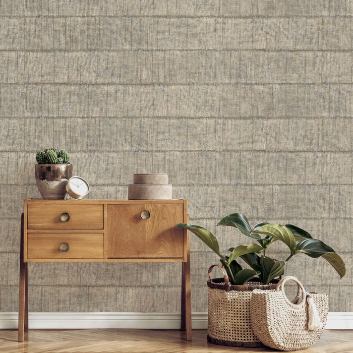 Painted Hessian - Taupe